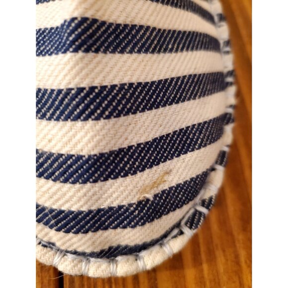 Havaianas Womens Striped Canvas Slip-On Shoes Size 7 Blue & White - Picture 7 of 9